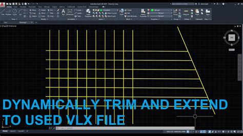 AutoCAD Lisp Dynamically Trim And Extend Lines YouTube