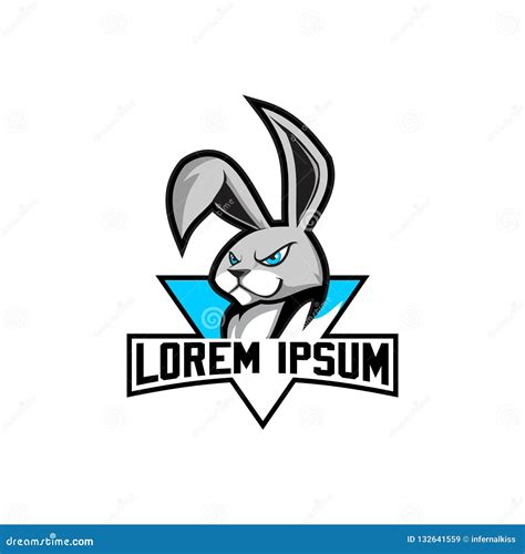 Vector Rabbit Head Logo Design Template Stock Vector Illustration Of