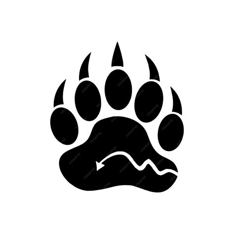Bear Paw Silhouette