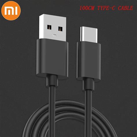 Original Xiaomi Usb Type C Cable 100cm 3a Fast Charger Data Sync Line For Mi F1 A1 A2 Lite 5 5s