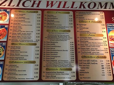 Speisekarte Von City Kebap Haus Pizza Schwalbach Am Taunus