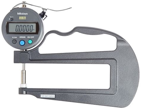 Crescent Enterprises Mitutoyo Digital Thickness Gauge With Flat Anvil