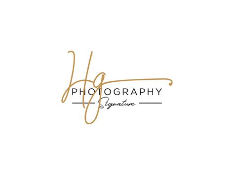 Letter HG Signature Logo Template Vector 10053175 Vector Art At Vecteezy