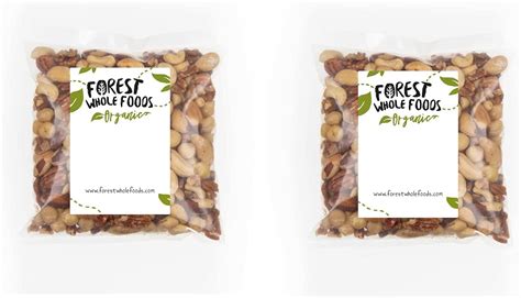 Forest Whole Foods Organic Deluxe Mixed Nuts Brazil Whole Cashews