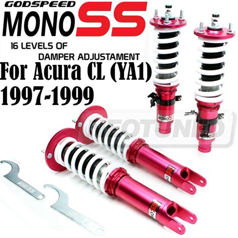 Godspeed Mss0190 B Monoss Damper Coilovers Suspension Kit For Acura Cl 1997 99 Ebay