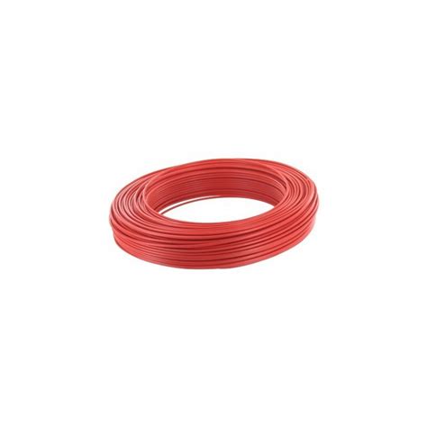 Câble souple H07V K 1 5mm² ROUGE Couronne 100m