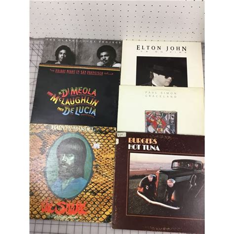 Lot Of 6 Lp Vinyl Records Elton John Hot Tuna Etc Schmalz Auctions