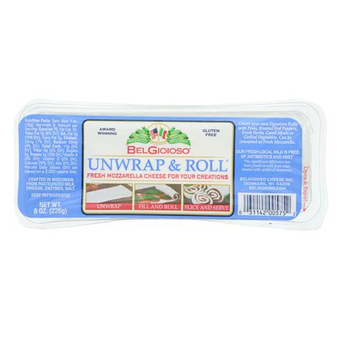 Belgioioso Unwrap And Roll Fresh Mozzarella Shop Cheese At H E B