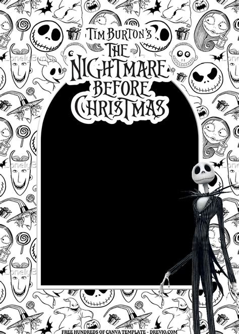 Free Nightmare Before Christmas Invitation Templates Artofit