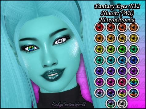 The Sims Resource Fantasy Eyes N12 Nouver WS Heterochromia