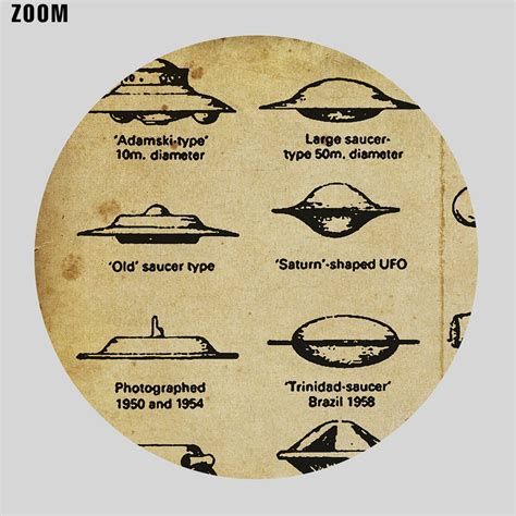 UFO Identification Chart 1967 Flying Saucers Ufology Print - Etsy