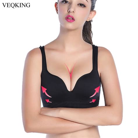 Veqking 6 Colors Women Sports Bras Push Up Padded Wire Free Shakeproof Running Athletic Gym