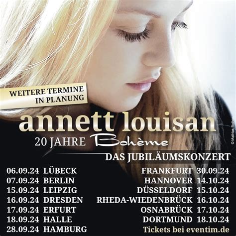 Annett Louisan 20 Jahre Bohème Concertvisions