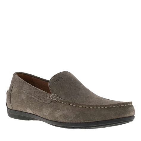 Mocassins Homme En Cuir Nubuck Siron Taupe Geox Ccv Mode