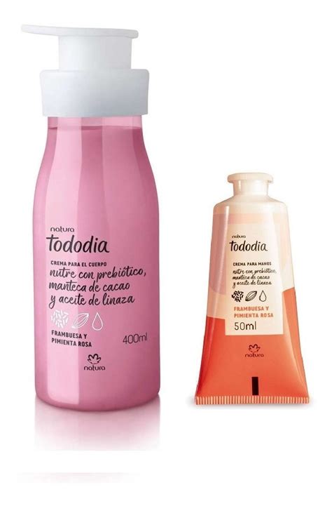 Kit Natura Frambuesa Y Pimienta Rosa Cuerpo Y Manos Mercado Libre