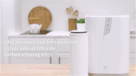 El nuevo Purificador de agua eSpring cambio de la instalación del