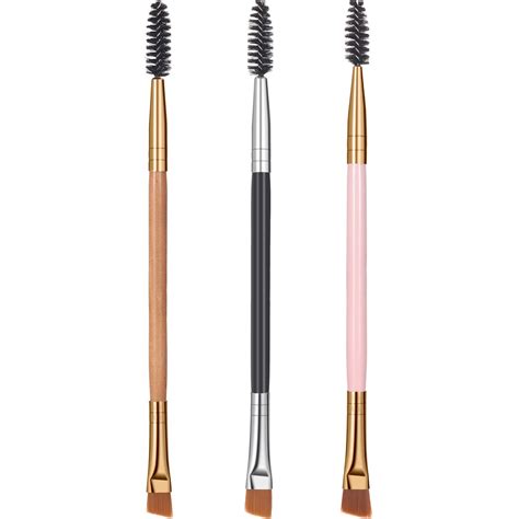 Buy 3 Pack Eye Brow Brush Eyebrow Spoolie Double Handle Angled And