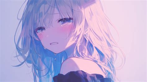 Sad Anime Girl Crying HD Wallpaper by robokoboto