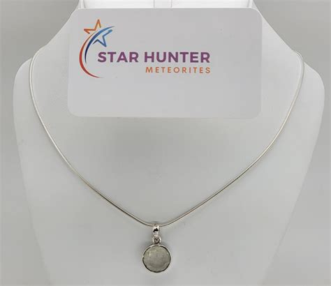 Libyan Desert Glass Impactite Sterling Silver Necklace 2 87g Star Hunter Meteorites