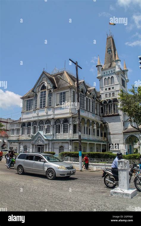 Georgetown Guyana August 10 2015 Building Of The Town Hall In