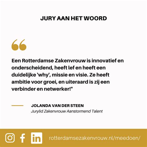 Welke Eigenschappen Rotterdamse Zakenvrouw Van Het Jaar Facebook