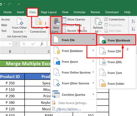 How To Merge Multiple Excel Files Into One Sheet 4 Methods