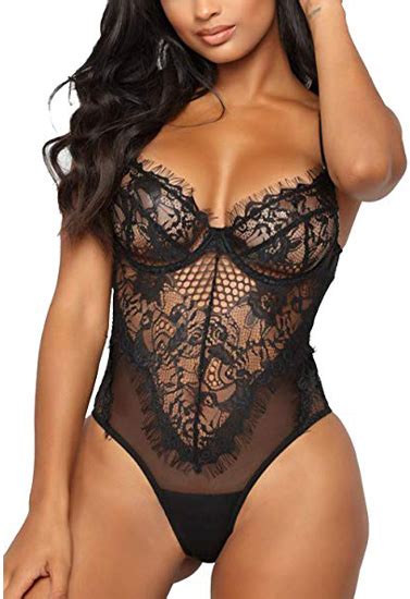 Luxe Black Lace Wired Bustier Bodysuit Snazzyway