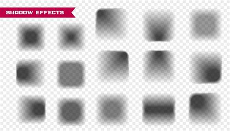 Free Vector Decorative Square Shape Shadow Effect In Collection