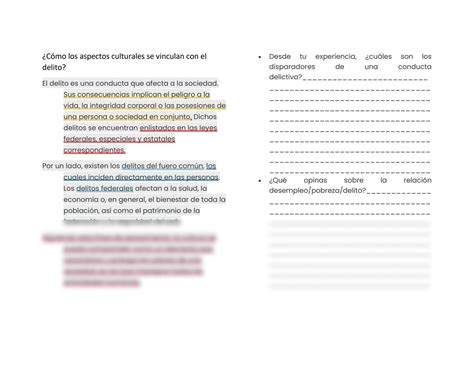 SOLUTION Sociologia Los Aspectos Culturales Se Vinculan Con El Delito