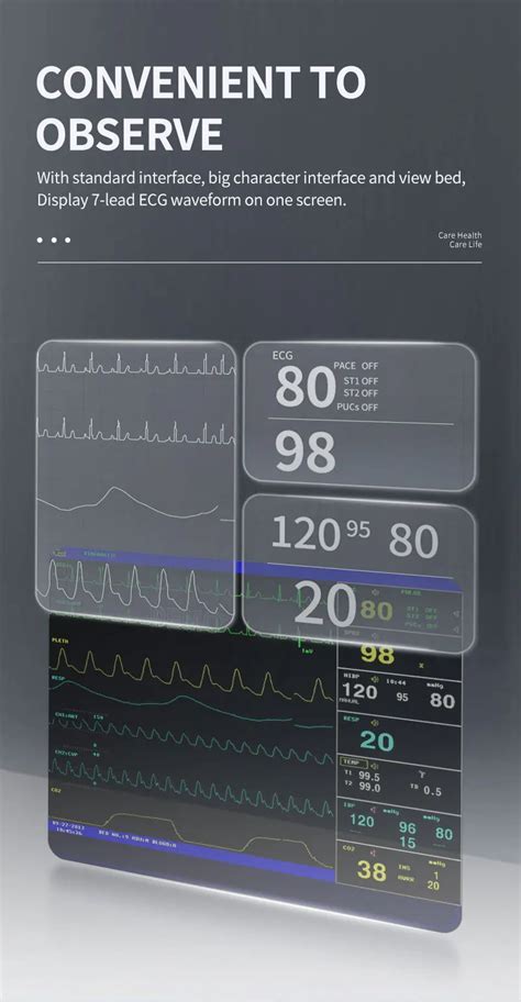 Contec Cms6000 Ecg Spo2 Nibp Resp Tem Icu Patient Monitor Multi