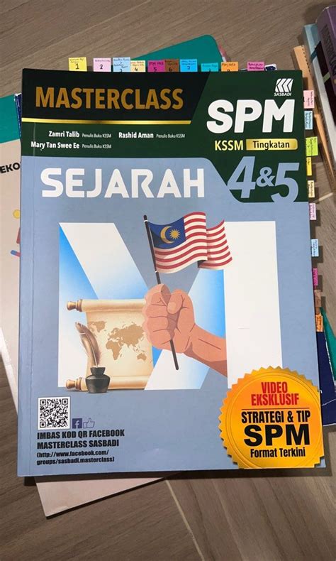 Masterclass SPM Sejarah Tingkatan 4 5 KSSM Hobbies Toys Books