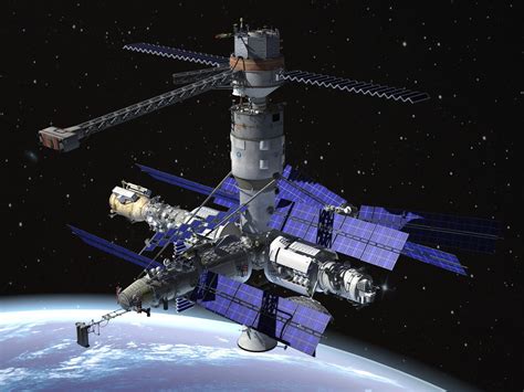 Mir Space Station 3D Model 69 Obj Fbx Stl Dae Blend Free3D