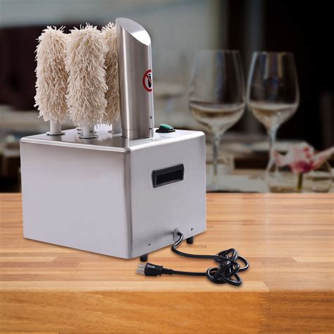 Miumaeov Electric Winery Wine Glass Polishing Machine With 5 Polishing Cloth Washers 110v