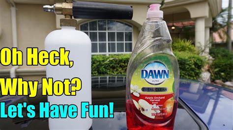 Dawn Dish Soap In A Foam Cannon Will It Foam Youtube