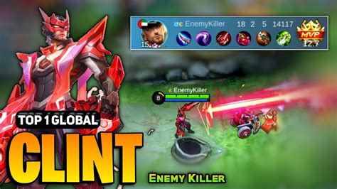 Clint Best Build 2023 Clint Top 1 Global Gameplay Enemy Killer