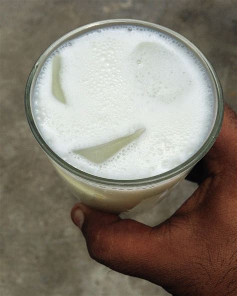 Nongu Paal Palm Fruit Drink Delicious Ice Apple Milkshake Recipe