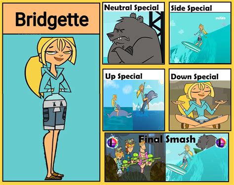 Smash Bros Moveset Heroes Bridgette Total Drama By Jsteen03 On