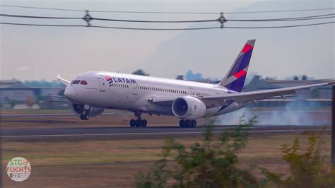 Latam Boeing Landing Plane Spotting At Santiago International