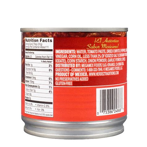 EMBASA® Chipotle Peppers in adobo sauce, Item #07845 | MegaMex Foods | Foodservice Division