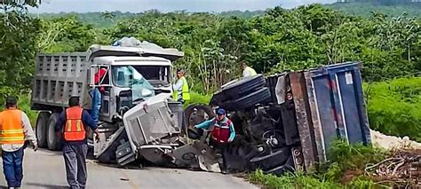 CHOCAN DE FRENTE DOS CAMIONES PESADOS Y VIVEN PARA CONTARLO El Oservador