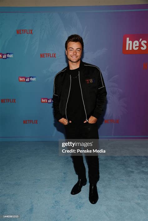 Peyton Meyer attends the premiere of Netflix’s ‘He’s All That’ at ...