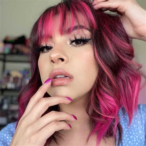 30 Striking Black Hair With Pink Highlights Styles For 2022 Magenta