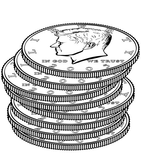 Coin Clipart Black And White 20 Free Cliparts Download Images On