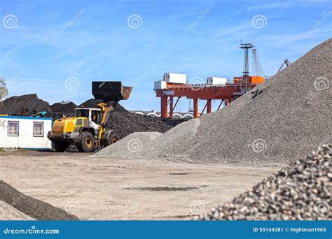 Coal Yard Storage Stock Image Image Of Construction 55144381