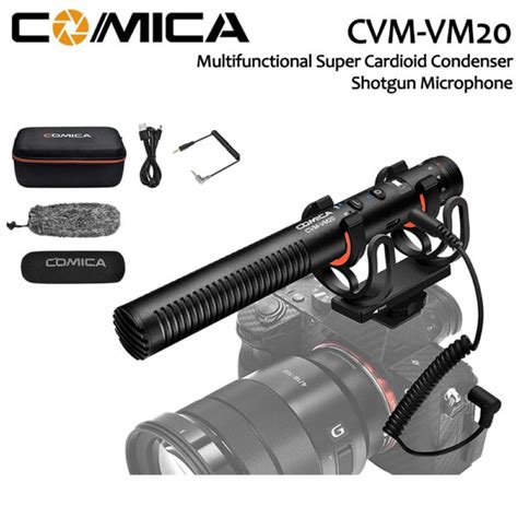 COMICA CVM VM20 Super Cardioid Condenser Shotgun Video Mic Microphone