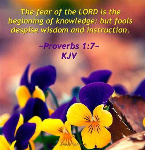 Proverbs 1 7 KJV The Fear Of The LORD Is The Beginning Of Knowledge