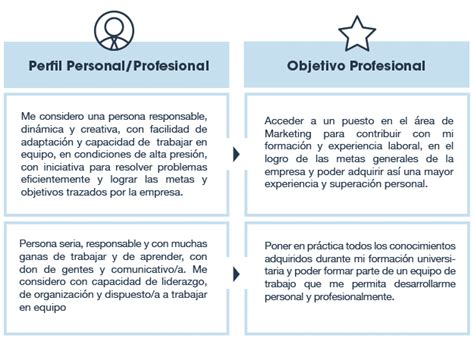 C Mo Redactar El Perfil Profesional Del Cv Ejemplos Gu A