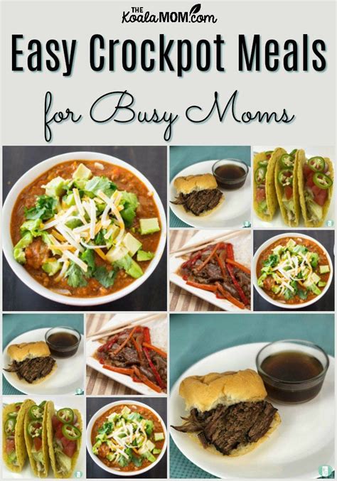 Easy Crockpot Meals For Busy Moms Crockpot Recipes Easy Easy