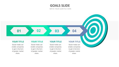 Goal Slide Templates Biz Infograph