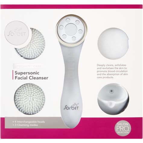 Sorbet Supersonic 4 In 1 Facial Cleanser And Massager Clicks